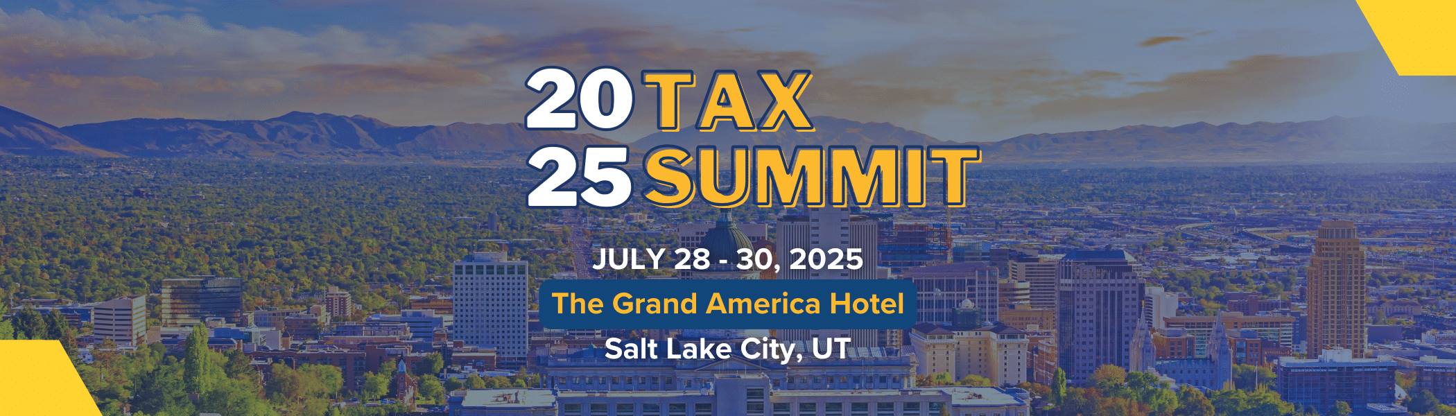 2025 Tax Summit Website Banner