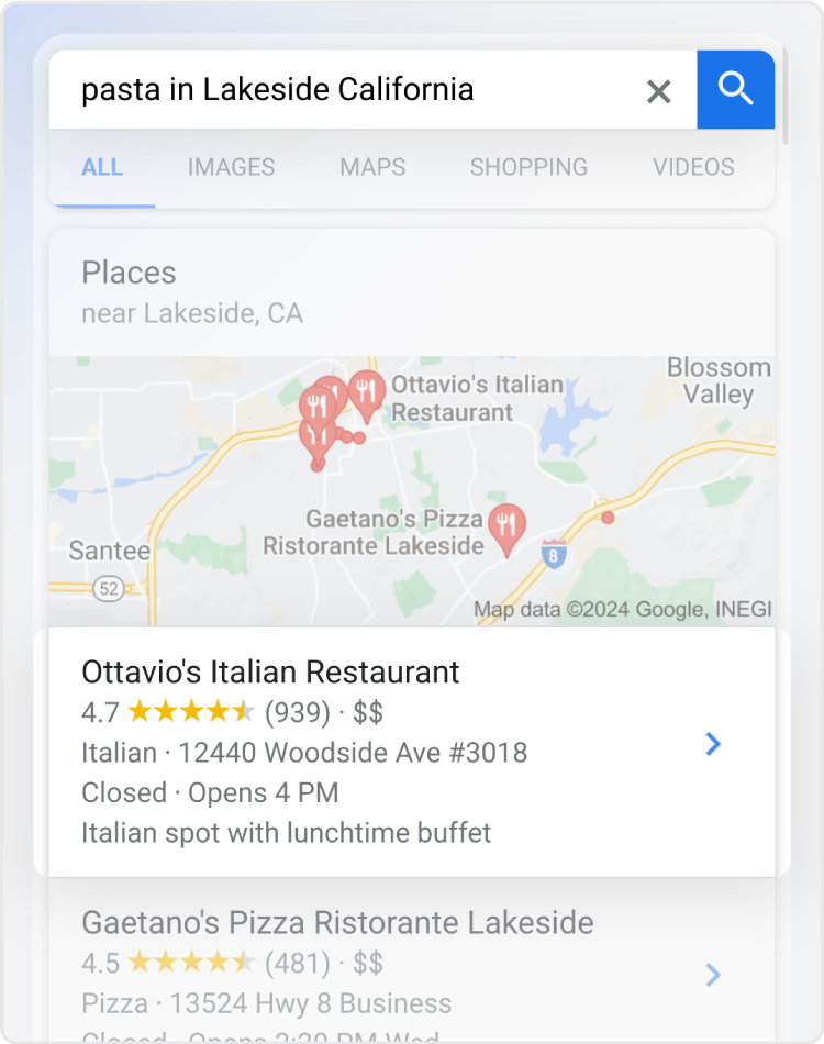 Pasta in Lakeside, CA, Google Search