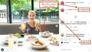 Restaurant captions