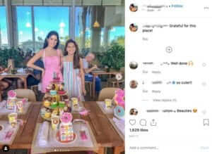 Social media caption