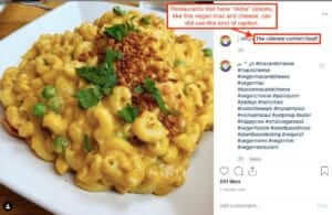 Captions for niche restaurants