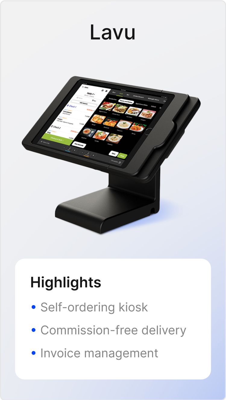 Screenshot of Lavu POS and highlights of the tool